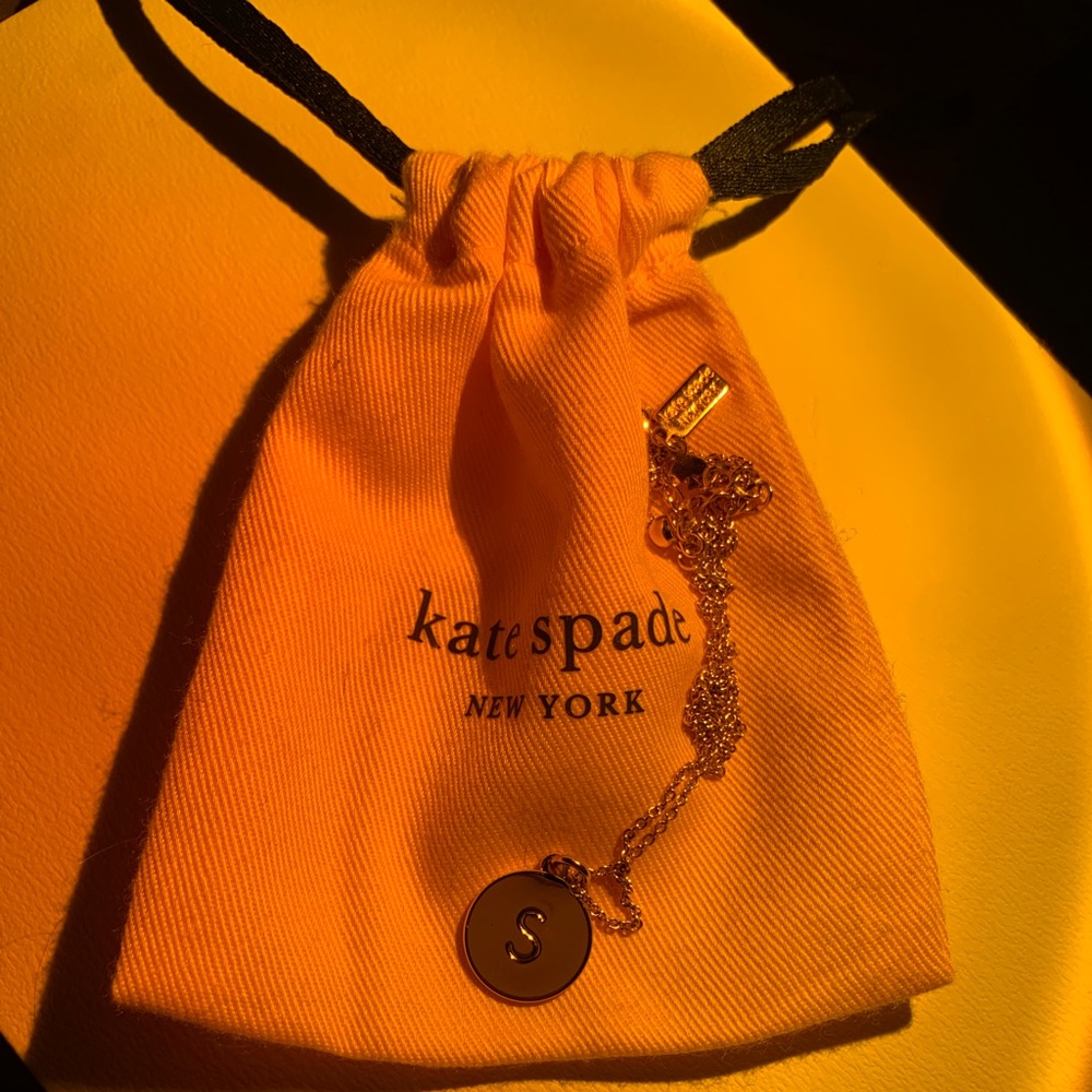 Kate Spade S Initial Necklace, Rose Gold